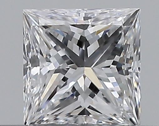 0.3 Carat Princess Natural Diamond with  Cut Diamond in 14KT  view 1
