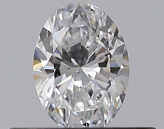 0.3 Carat Oval Natural Diamond with  Cut Diamond in 14KT  view 1
