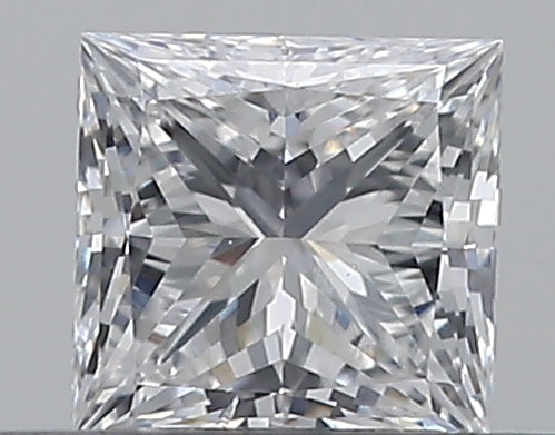 0.3 Carat Princess Natural Diamond with  Cut Diamond in 14KT  view 1
