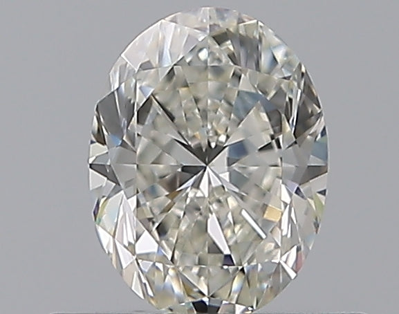 0.5 Carat Oval Natural Diamond with  Cut Diamond in 14KT  view 1
