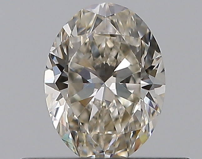 0.4 Carat Oval Natural Diamond with  Cut Diamond in 14KT  view 1
