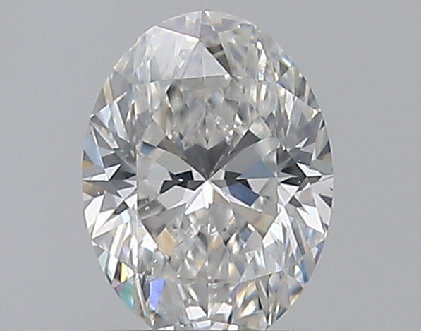 0.3 Carat Oval Natural Diamond with  Cut Diamond in 14KT  view 1
