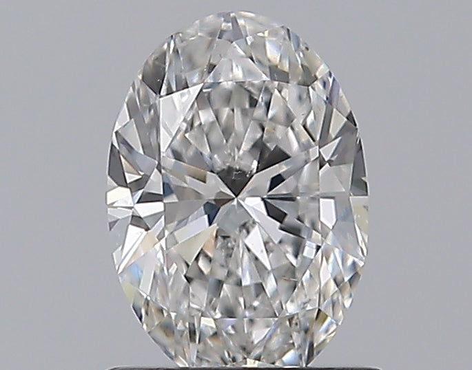 0.8 Carat Oval Natural Diamond with  Cut Diamond in 14KT  view 1
