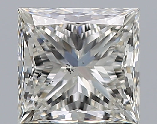 1.02 Carat Princess Natural Diamond with  Cut Diamond in 14KT  view 1
