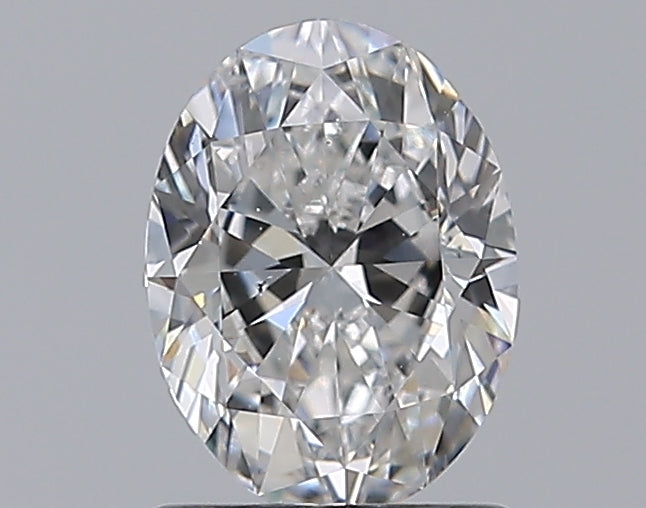 1.0 Carat Oval Natural Diamond with  Cut Diamond in 14KT  view 1
