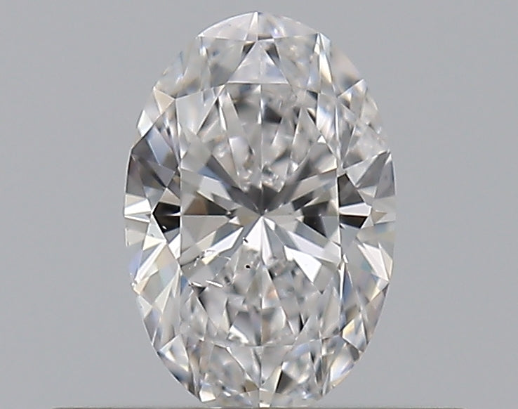0.32 Carat Oval Natural Diamond with  Cut Diamond in 14KT  view 1
