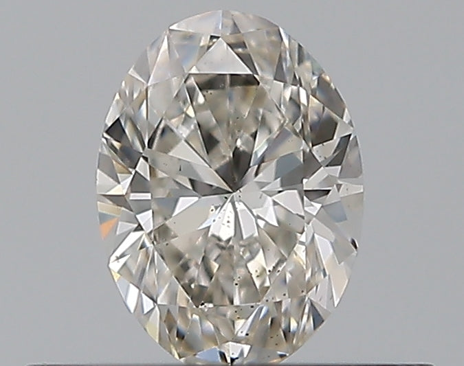 0.31 Carat Oval Natural Diamond with  Cut Diamond in 14KT  view 1
