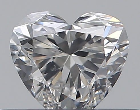0.3 Carat Heart Natural Diamond with  Cut Diamond in 14KT  view 1
