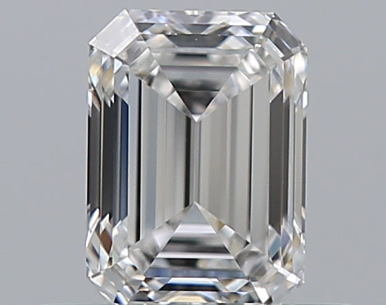 0.51 Carat Emerald Natural Diamond with  Cut Diamond in 14KT  view 1

