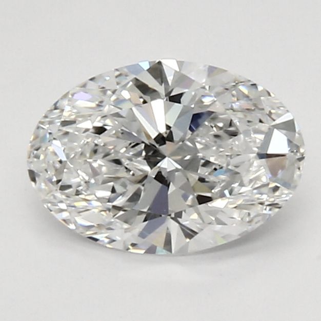 1.01 Carat Oval Lab Diamond with  Cut Diamond in 14KT  view 1
