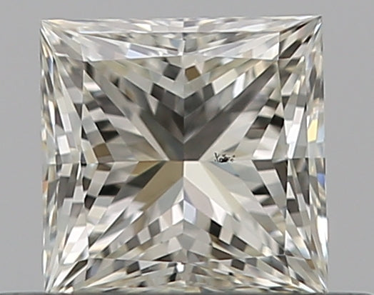 0.42 Carat Princess Natural Diamond with  Cut Diamond in 14KT  view 1
