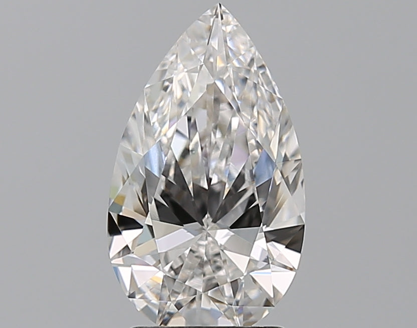 2.0 Carat Pear Natural Diamond with  Cut Diamond in 14KT  view 1

