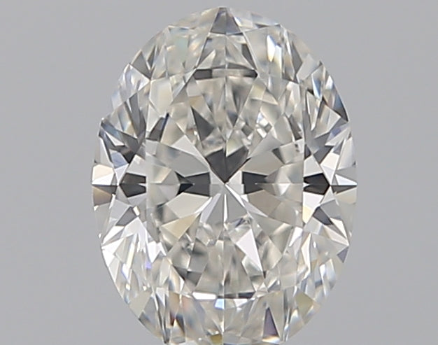 0.8 Carat Oval Natural Diamond with  Cut Diamond in 14KT  view 1

