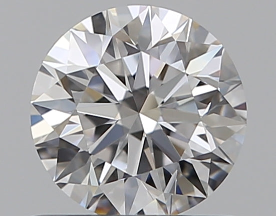 0.57 Carat Round Natural Diamond with  Cut Diamond in 14KT  view 1
