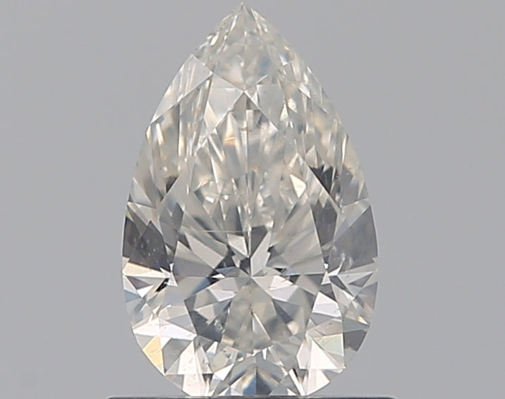 0.8 Carat Pear Natural Diamond with  Cut Diamond in 14KT  view 1
