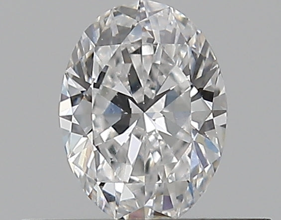 0.35 Carat Oval Natural Diamond with  Cut Diamond in 14KT  view 1
