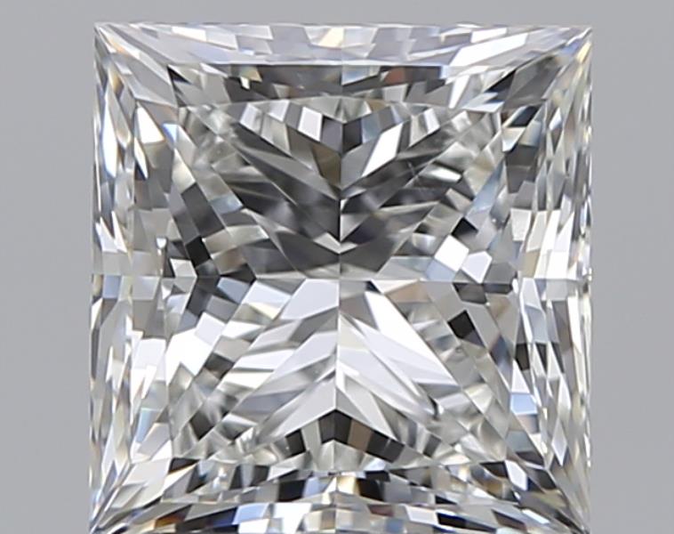 2.01 Carat Princess Natural Diamond with  Cut Diamond in 14KT  view 1
