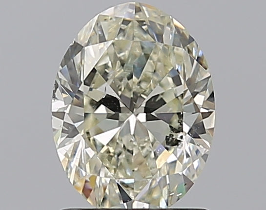1.2 Carat Oval Natural Diamond with  Cut Diamond in 14KT  view 1
