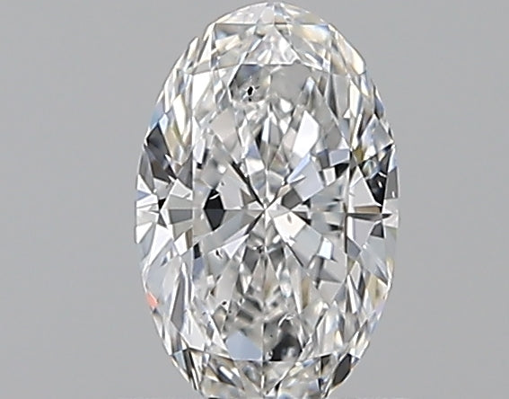 0.59 Carat Oval Natural Diamond with  Cut Diamond in 14KT  view 1
