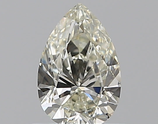 0.47 Carat Pear Natural Diamond with  Cut Diamond in 14KT  view 1
