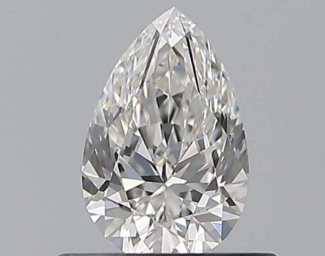0.41 Carat Pear Natural Diamond with  Cut Diamond in 14KT  view 1
