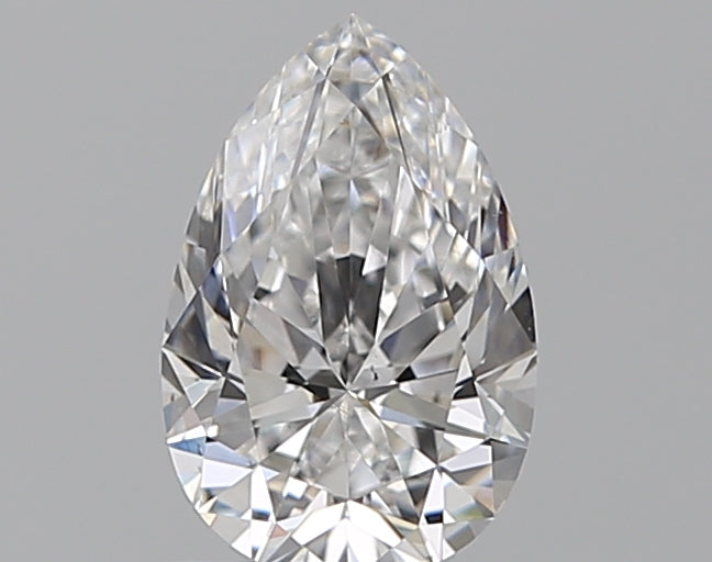 0.83 Carat Pear Natural Diamond with  Cut Diamond in 14KT  view 1
