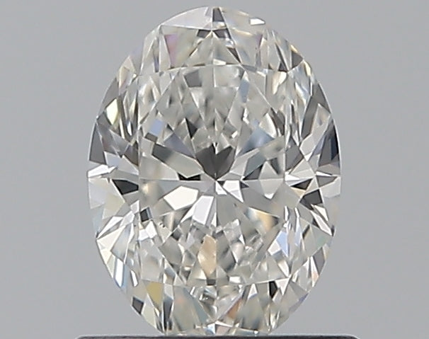 0.65 Carat Oval Natural Diamond with  Cut Diamond in 14KT  view 1

