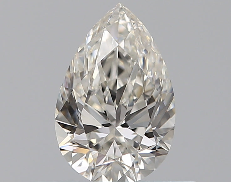0.45 Carat Pear Natural Diamond with  Cut Diamond in 14KT  view 1
