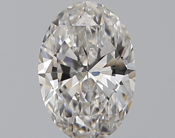 0.35 Carat Oval Natural Diamond with  Cut Diamond in 14KT  view 1
