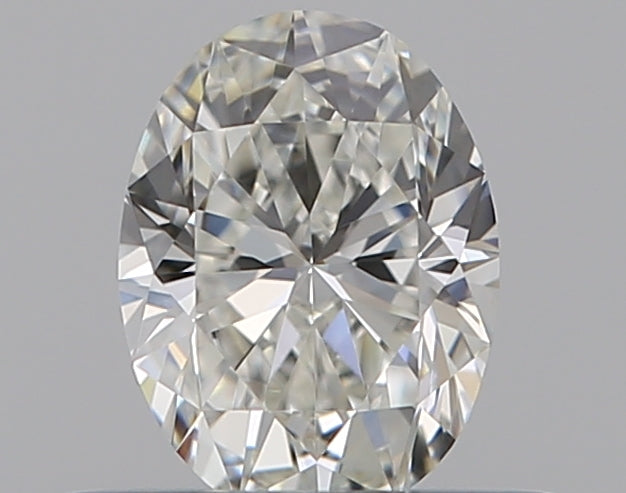 0.35 Carat Oval Natural Diamond with  Cut Diamond in 14KT  view 1
