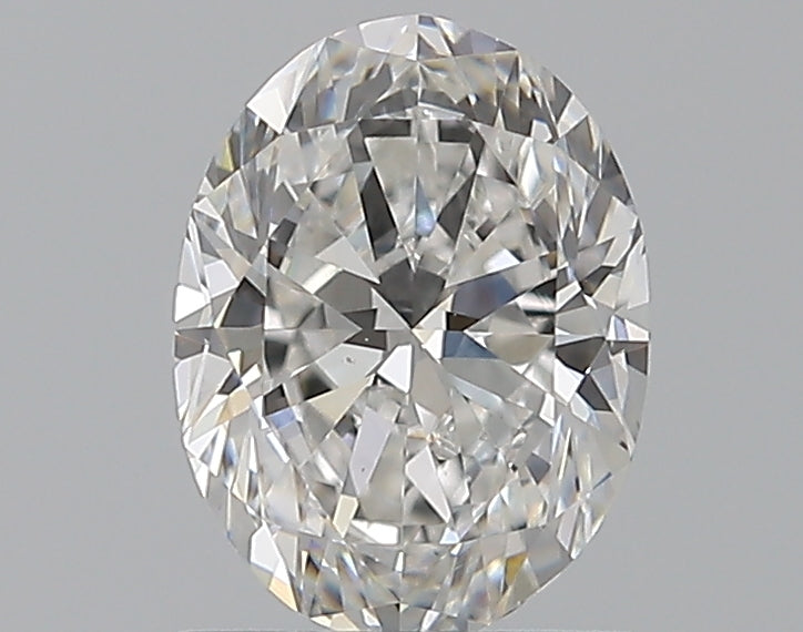 1.0 Carat Oval Natural Diamond with  Cut Diamond in 14KT  view 1
