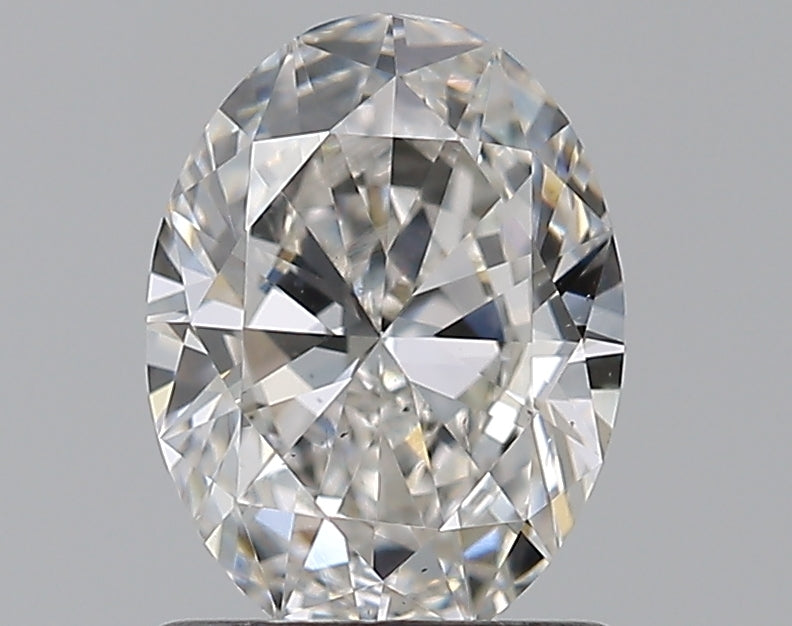 1.0 Carat Oval Natural Diamond with  Cut Diamond in 14KT  view 1
