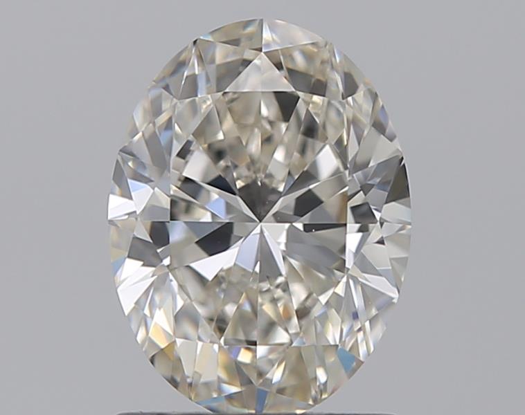 1.01 Carat Oval Natural Diamond with  Cut Diamond in 14KT  view 1
