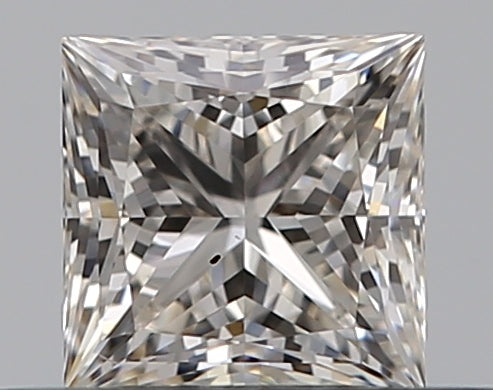 0.4 Carat Princess Natural Diamond with  Cut Diamond in 14KT  view 1
