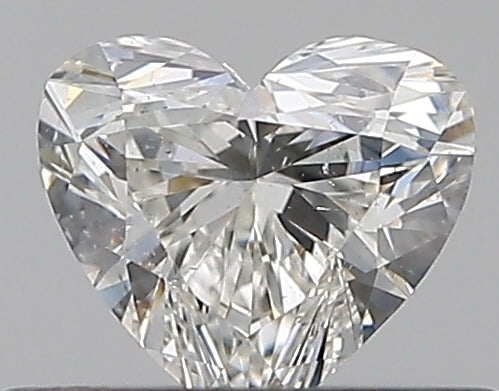 0.35 Carat Heart Natural Diamond with  Cut Diamond in 14KT  view 1

