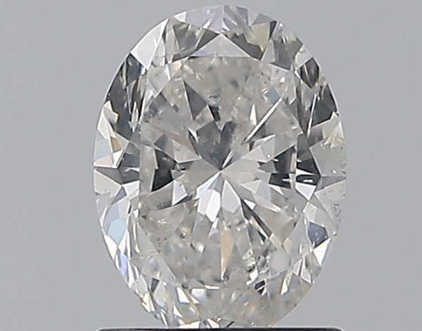 1.0 Carat Oval Natural Diamond with  Cut Diamond in 14KT  view 1
