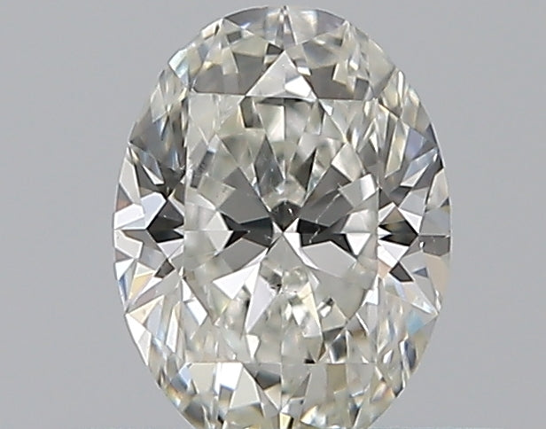 0.32 Carat Oval Natural Diamond with  Cut Diamond in 14KT  view 1

