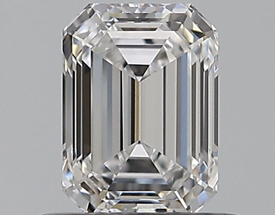 0.59 Carat Emerald Natural Diamond with  Cut Diamond in 14KT  view 1
