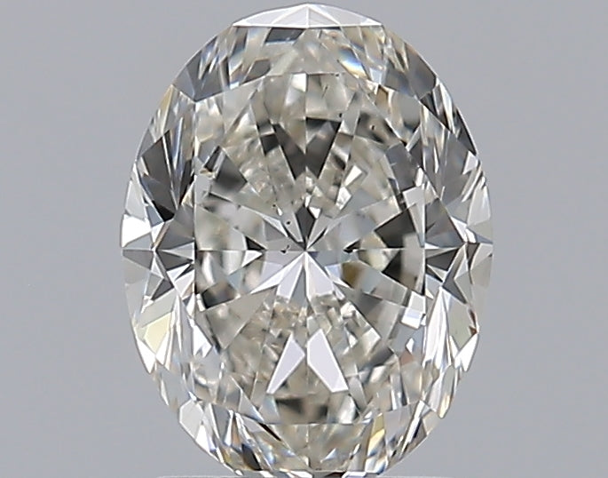 1.5 Carat Oval Natural Diamond with  Cut Diamond in 14KT  view 1

