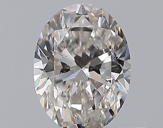 0.46 Carat Oval Natural Diamond with  Cut Diamond in 14KT  view 1
