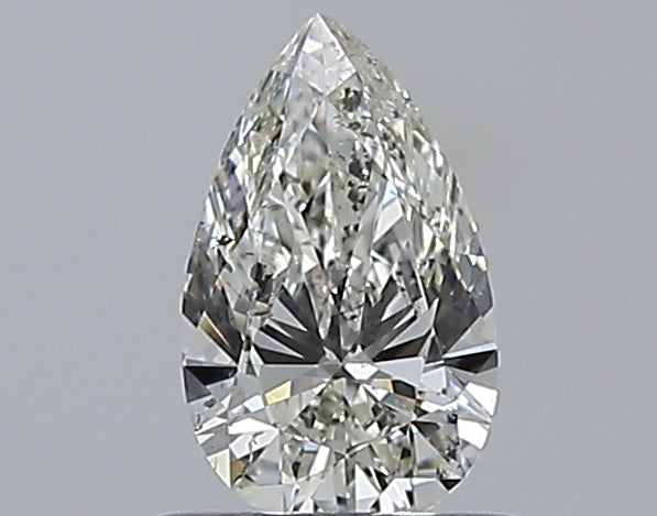 0.5 Carat Pear Natural Diamond with  Cut Diamond in 14KT  view 1
