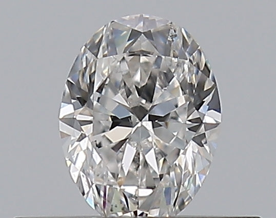 0.3 Carat Oval Natural Diamond with  Cut Diamond in 14KT  view 1
