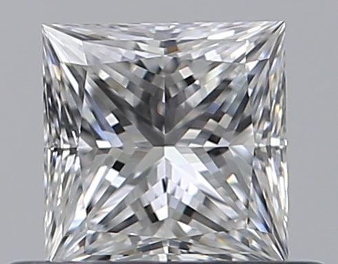 0.44 Carat Princess Natural Diamond with  Cut Diamond in 14KT  view 1
