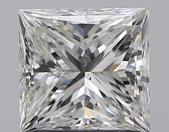1.29 Carat Princess Natural Diamond with  Cut Diamond in 14KT  view 1
