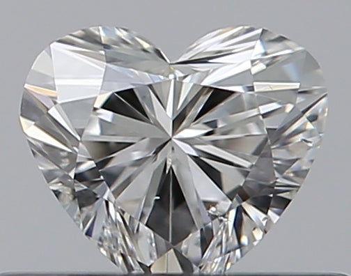 0.31 Carat Heart Natural Diamond with  Cut Diamond in 14KT  view 1
