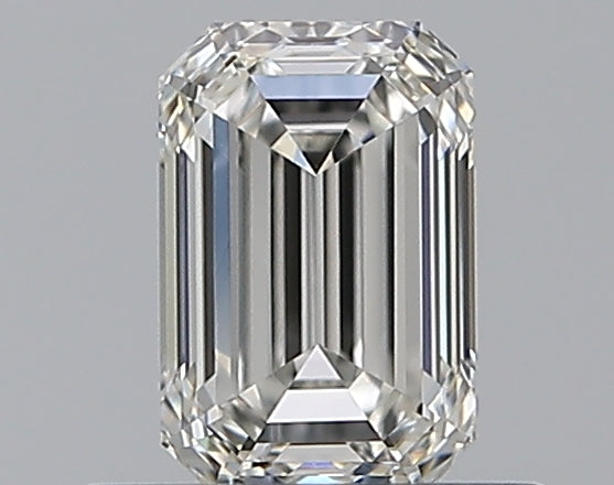 0.5 Carat Emerald Natural Diamond with  Cut Diamond in 14KT  view 1
