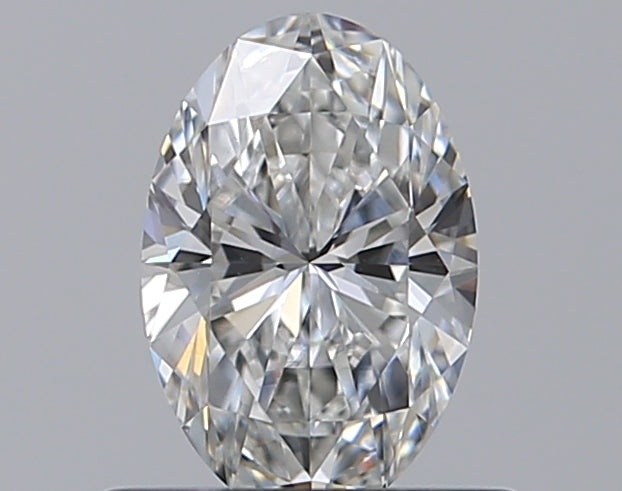 0.5 Carat Oval Natural Diamond with  Cut Diamond in 14KT  view 1
