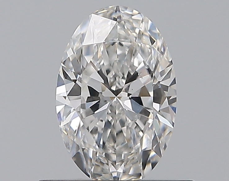 0.53 Carat Oval Natural Diamond with  Cut Diamond in 14KT  view 1
