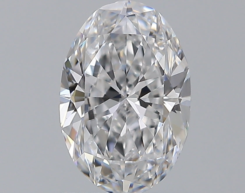 0.8 Carat Oval Natural Diamond with  Cut Diamond in 14KT  view 1
