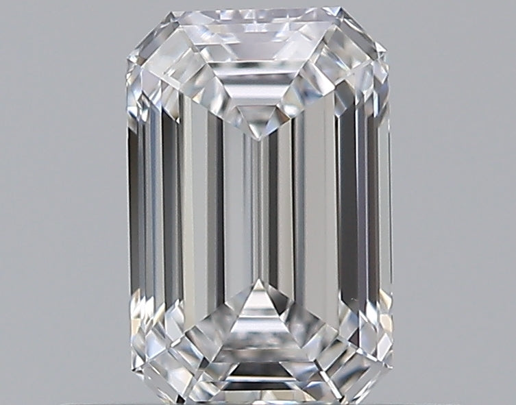 0.5 Carat Emerald Natural Diamond with  Cut Diamond in 14KT  view 1
